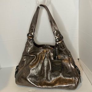 Coach Maggie limited edition metallic leather handbag